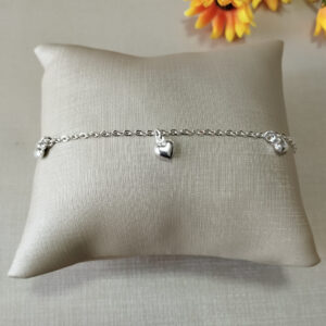 Pulseira Coração em Prata 925