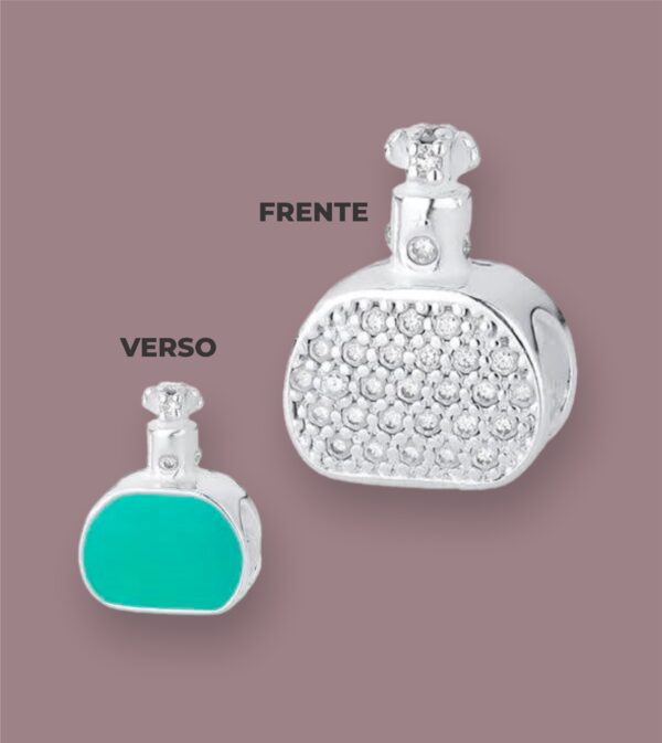 Berloque Perfume Cravejado em Prata 925 - Image 2