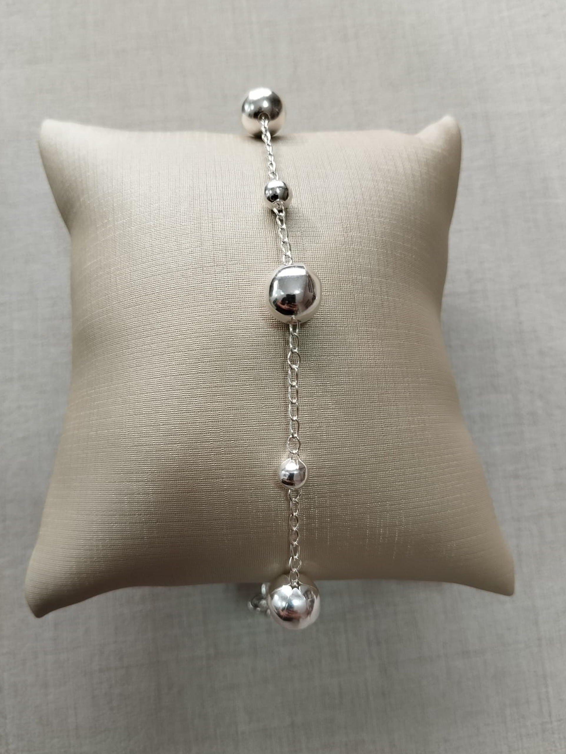 Pulseira Bolas em Prata 925