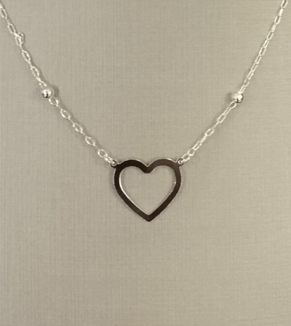 Choker Coração em Prata 925 - Image 2