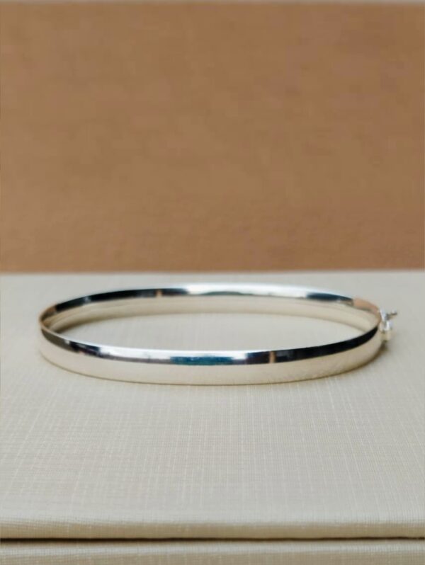 Bracelete Fio Arredondado em Prata 925