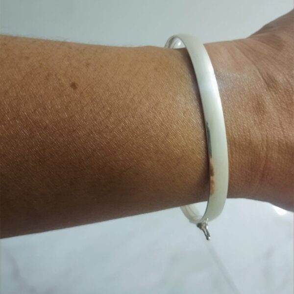 Bracelete Fio Arredondado em Prata 925 - Image 2
