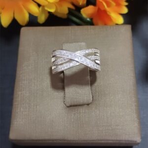 Anel de Prata com Zircônia em Prata 925