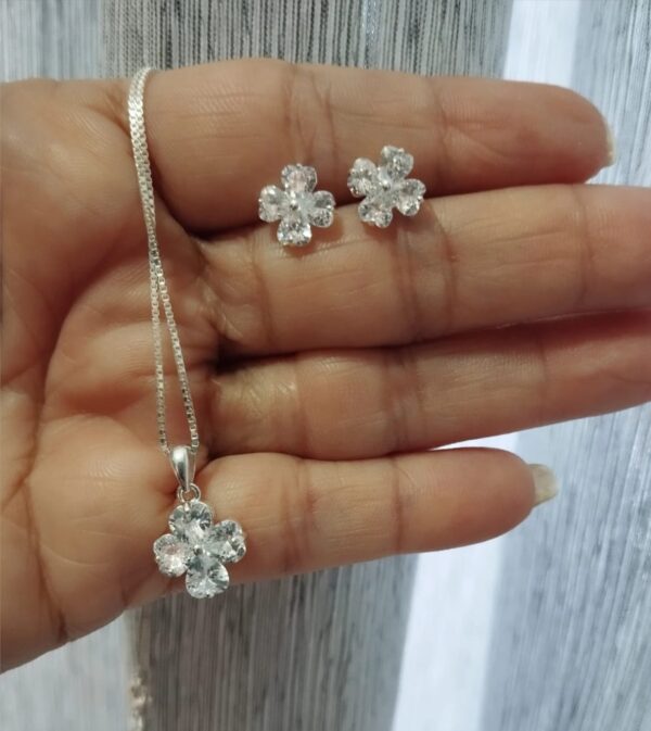 Conjunto Zircônia em Prata 925 - Image 2