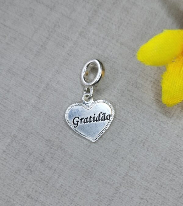 Berloque Gratidão em Prata 925 - Image 2