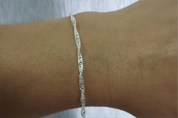 Pulseira Singapura em Prata 925 - Image 3