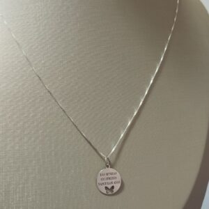 Colar Das Minhas Cicatrizes Nasceram Asas em Prata 925